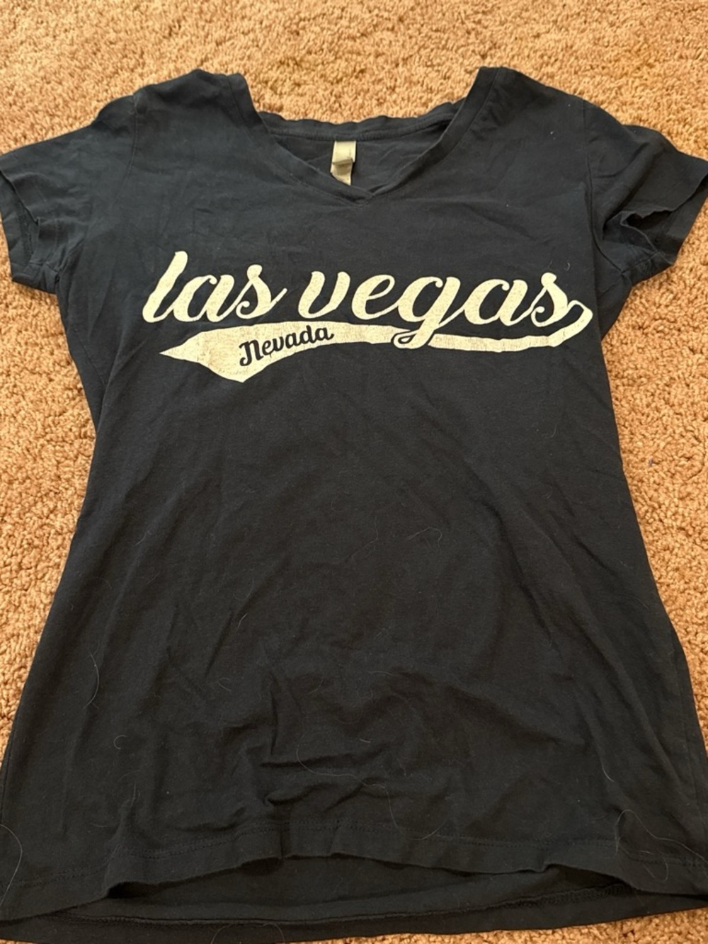 Next Level Apparel Black 'Las Vegas Nevada' Graphic Tee
